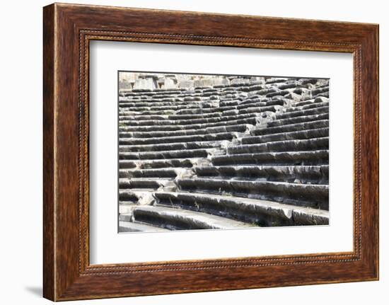 Turkey, Anatolia, Aydin Province, Theater ruins of Miletus.-Emily Wilson-Framed Photographic Print