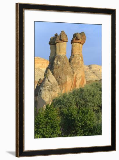 Turkey, Anatolia, Cappadocia, Goreme. 'Fairy Chimneys' in Red Valley.-Emily Wilson-Framed Premium Photographic Print