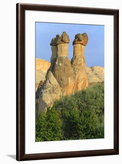 Turkey, Anatolia, Cappadocia, Goreme. 'Fairy Chimneys' in Red Valley.-Emily Wilson-Framed Premium Photographic Print