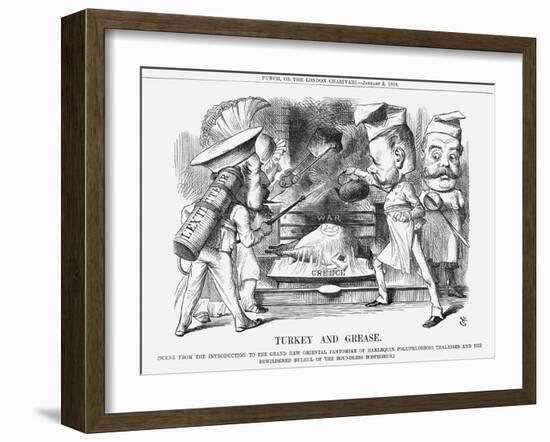 Turkey and Grease, 1869-John Tenniel-Framed Giclee Print