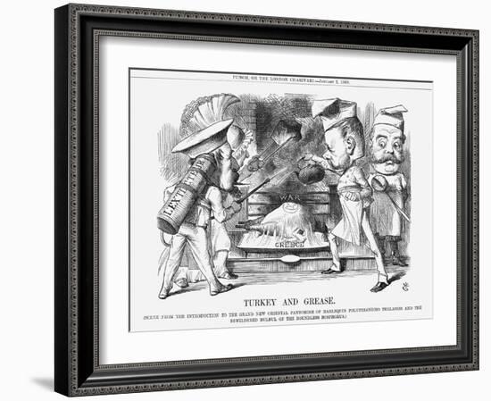 Turkey and Grease, 1869-John Tenniel-Framed Giclee Print