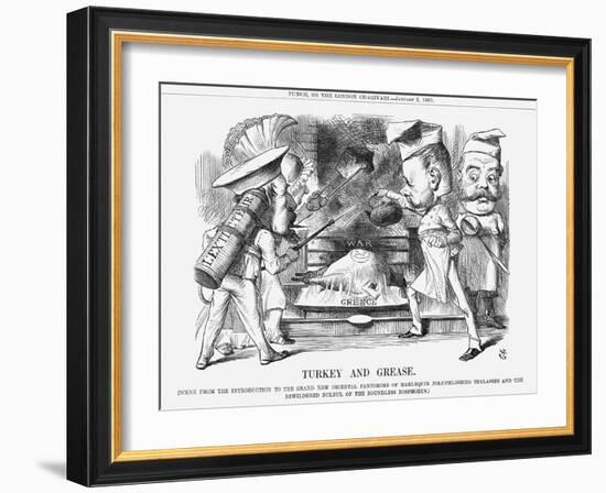 Turkey and Grease, 1869-John Tenniel-Framed Giclee Print