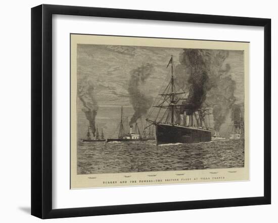 Turkey and the Powers, the British Fleet at Villa Franca-William Lionel Wyllie-Framed Giclee Print