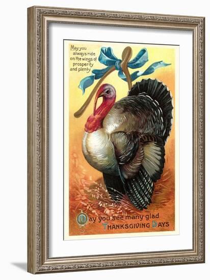 Turkey and Wishbone-null-Framed Art Print