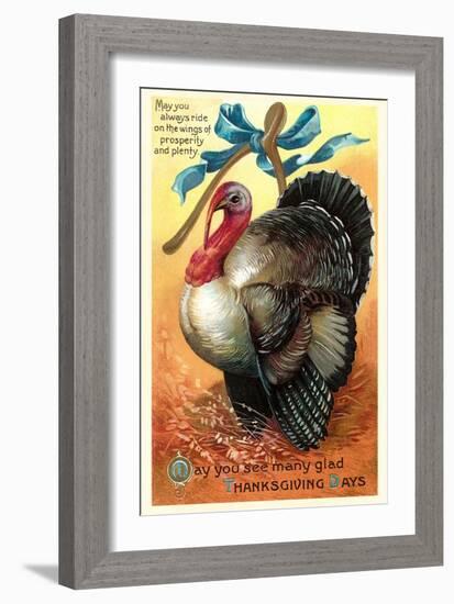 Turkey and Wishbone-null-Framed Art Print