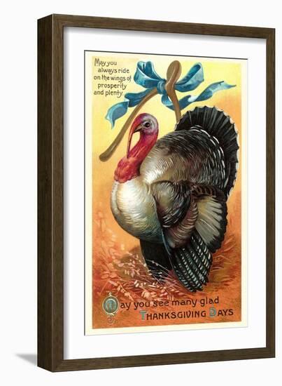 Turkey and Wishbone-null-Framed Art Print