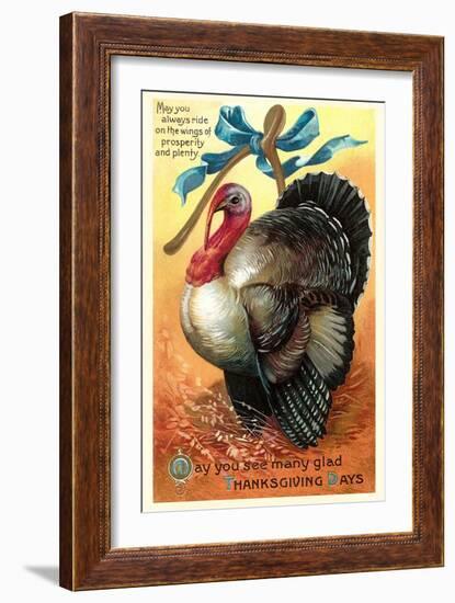 Turkey and Wishbone-null-Framed Art Print