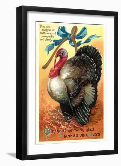 Turkey and Wishbone-null-Framed Art Print