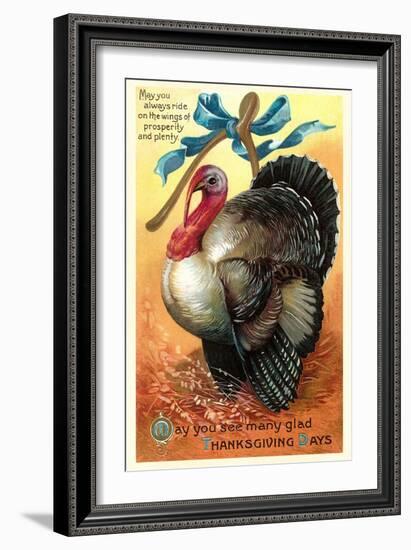 Turkey and Wishbone-null-Framed Art Print