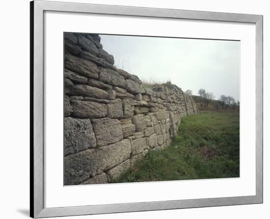 Turkey, Canakkale Province, Troy, Archaeological Site, Ramparts of Troy V-null-Framed Giclee Print