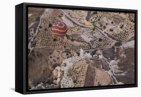 Turkey, Cappadocia. Hot Air Ballooning in Turkey, Goreme Valley, Near Cappadocia-Emily Wilson-Framed Premier Image Canvas