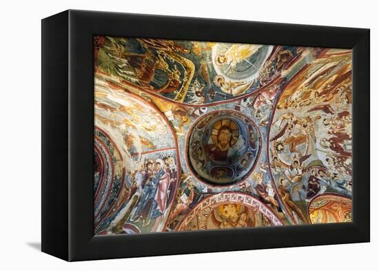 Turkey, Central Anatolia, Cappadocia, Goreme, Open Air Museum, UNESCO World Heritage Site-Christian Kober-Framed Premier Image Canvas