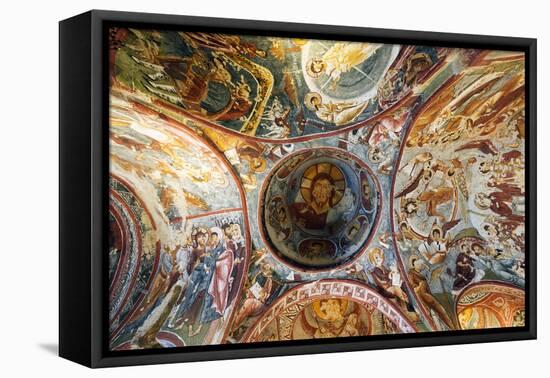 Turkey, Central Anatolia, Cappadocia, Goreme, Open Air Museum, UNESCO World Heritage Site-Christian Kober-Framed Premier Image Canvas