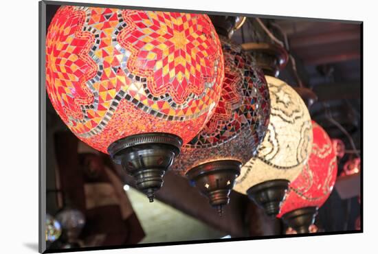 Turkey, Central Anatolia, Nevsehir Province, Uchisar, glass mosaic lamps.-Emily Wilson-Mounted Photographic Print