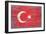 Turkey Country Flag - Barnwood Painting-Lantern Press-Framed Art Print