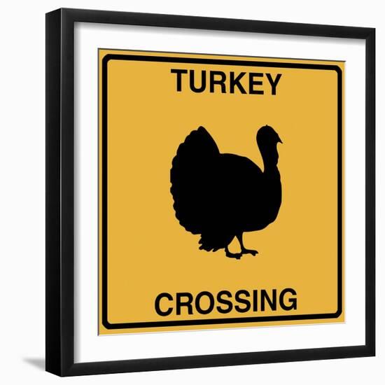 Turkey Crossing-Tina Lavoie-Framed Giclee Print