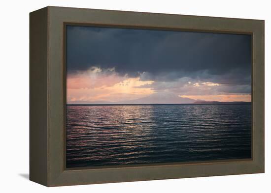 Turkey, Eastern Anatolia Lake Van with SŸpan Dagi-Bluehouseproject-Framed Premier Image Canvas