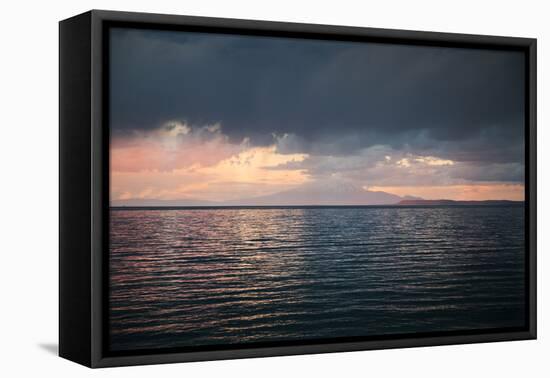 Turkey, Eastern Anatolia Lake Van with SŸpan Dagi-Bluehouseproject-Framed Premier Image Canvas