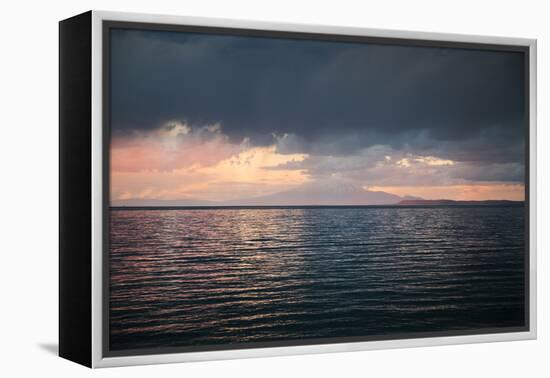 Turkey, Eastern Anatolia Lake Van with SŸpan Dagi-Bluehouseproject-Framed Premier Image Canvas