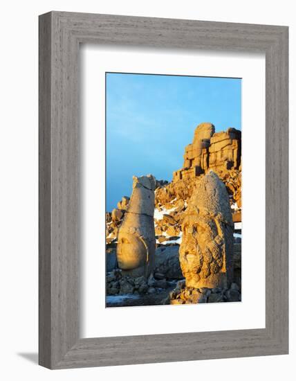 Turkey, Eastern Anatolia, Nemrut Dagi (Mount Nemrut), Unesco, Antiochos Sanctuary-Christian Kober-Framed Photographic Print