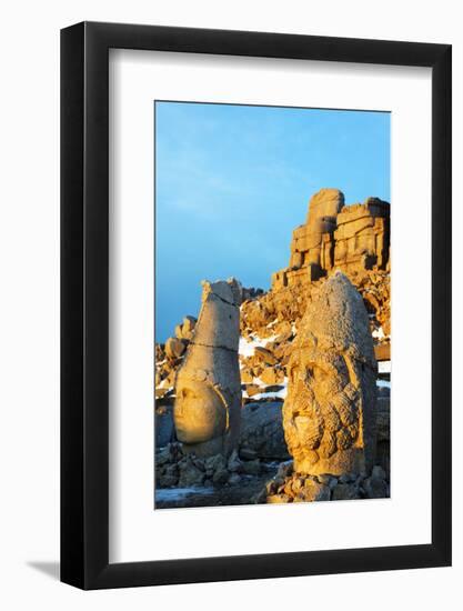 Turkey, Eastern Anatolia, Nemrut Dagi (Mount Nemrut), Unesco, Antiochos Sanctuary-Christian Kober-Framed Photographic Print