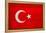 Turkey Flag Design with Wood Patterning - Flags of the World Series-Philippe Hugonnard-Framed Stretched Canvas