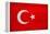 Turkey Flag Design with Wood Patterning - Flags of the World Series-Philippe Hugonnard-Framed Stretched Canvas