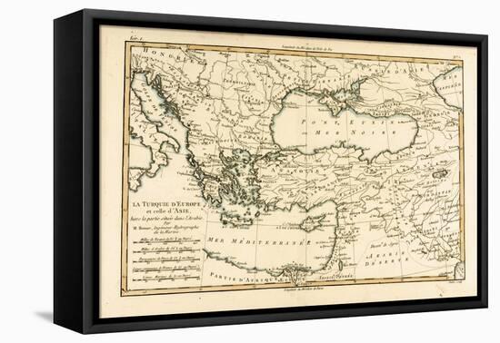 Turkey, from 'Atlas De Toutes Les Parties Connues Du Globe Terrestre' by Guillaume Raynal…-Charles Marie Rigobert Bonne-Framed Premier Image Canvas