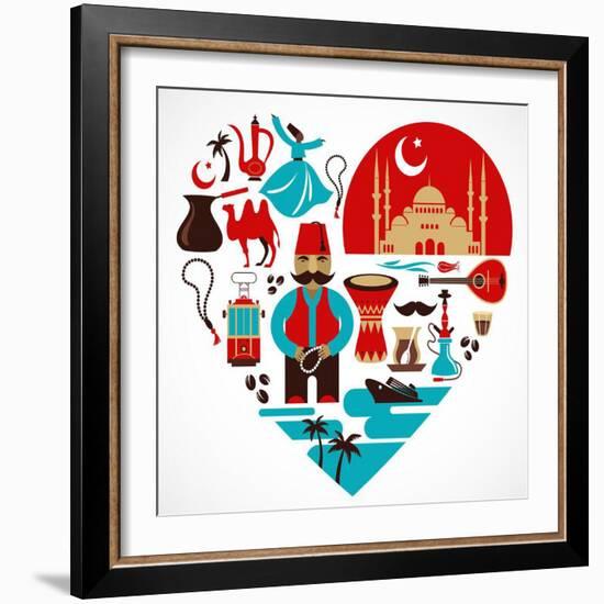 Turkey - Heart-Marish-Framed Art Print