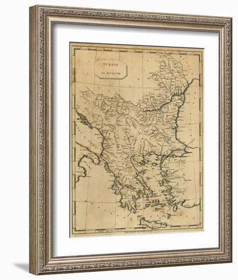 Turkey in Europe, c.1812-Aaron Arrowsmith-Framed Art Print