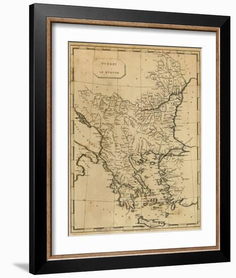 Turkey in Europe, c.1812-Aaron Arrowsmith-Framed Art Print