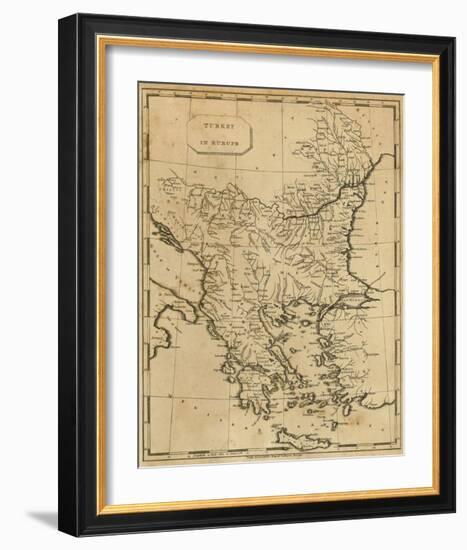 Turkey in Europe, c.1812-Aaron Arrowsmith-Framed Art Print