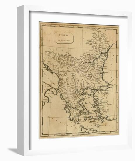 Turkey in Europe, c.1812-Aaron Arrowsmith-Framed Art Print