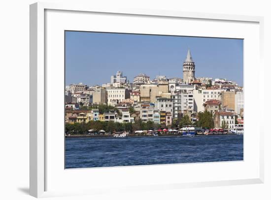 Turkey, Istanbul. Galata Tower, Seen from the Golden Horn, Seraglio Point and Old Istanbul-Emily Wilson-Framed Photographic Print