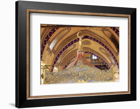 Turkey, Istanbul. Grand Bazaar. Covered Bazaar.-Emily Wilson-Framed Photographic Print