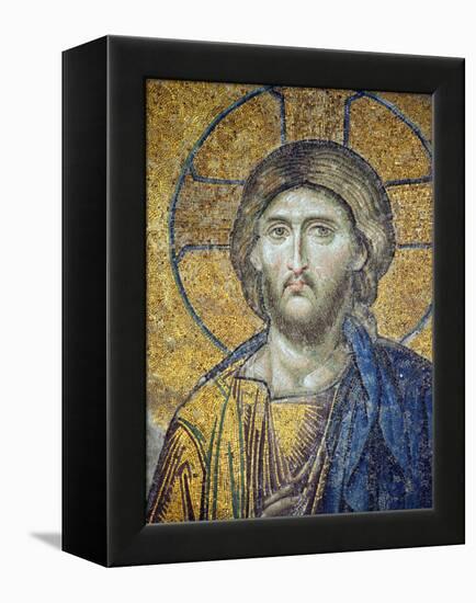 Turkey, Istanbul, Hagia Sophia; Detail from the Deesis Mosaic-Nick Laing-Framed Premier Image Canvas
