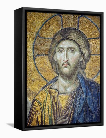 Turkey, Istanbul, Hagia Sophia; Detail from the Deesis Mosaic-Nick Laing-Framed Premier Image Canvas