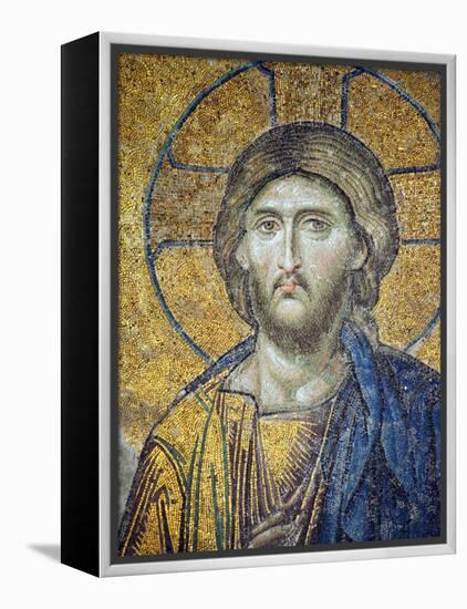 Turkey, Istanbul, Hagia Sophia; Detail from the Deesis Mosaic-Nick Laing-Framed Premier Image Canvas