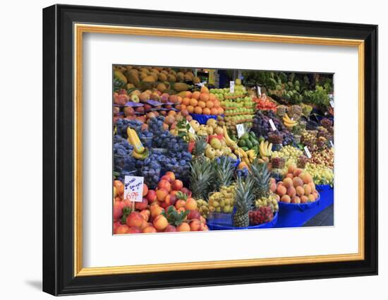 Turkey, Istanbul. Kadikoy District, street market featuring a wide variety of fresh fruits.-Emily Wilson-Framed Photographic Print