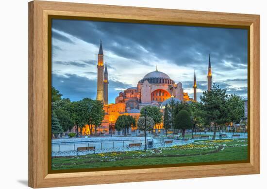 Turkey, Istanbul, Sultanahmet, Hagia Sophia (Or Ayasofya), Greek Orthodox Basilica-Alan Copson-Framed Premier Image Canvas