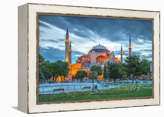 Turkey, Istanbul, Sultanahmet, Hagia Sophia (Or Ayasofya), Greek Orthodox Basilica-Alan Copson-Framed Premier Image Canvas