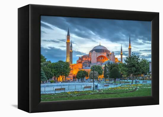 Turkey, Istanbul, Sultanahmet, Hagia Sophia (Or Ayasofya), Greek Orthodox Basilica-Alan Copson-Framed Premier Image Canvas