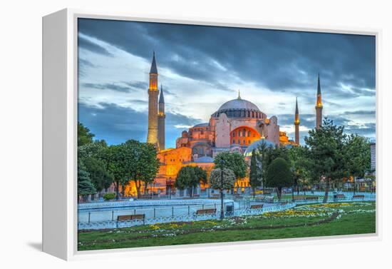 Turkey, Istanbul, Sultanahmet, Hagia Sophia (Or Ayasofya), Greek Orthodox Basilica-Alan Copson-Framed Premier Image Canvas