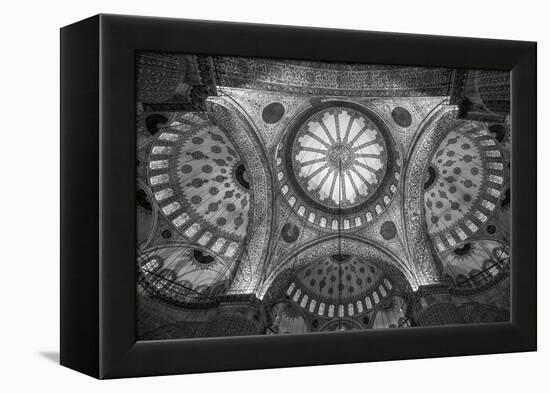 Turkey, Istanbul, Sultanahmet, the Blue Mosque (Sultan Ahmed Mosque or Sultan Ahmet Camii)-Alan Copson-Framed Premier Image Canvas