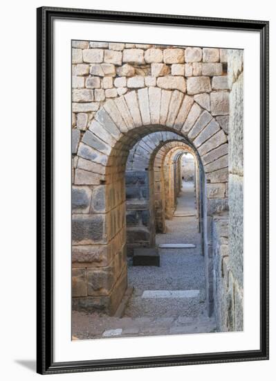 Turkey, Izmir, Bergama, Pergamon. Arches of the sanctuary of Trajan.-Emily Wilson-Framed Premium Photographic Print