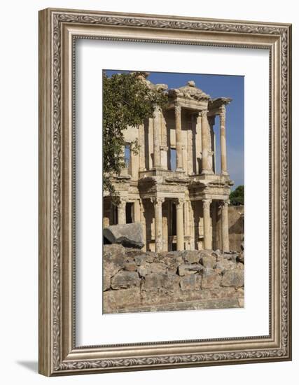 Turkey, Izmir, KUSAdasi, Ephesus. the Library of Ephesus-Emily Wilson-Framed Photographic Print