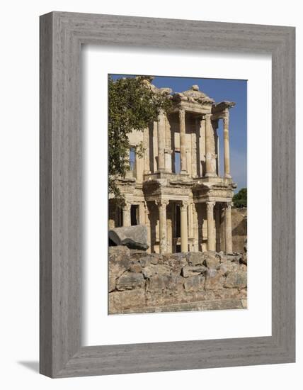 Turkey, Izmir, KUSAdasi, Ephesus. the Library of Ephesus-Emily Wilson-Framed Photographic Print