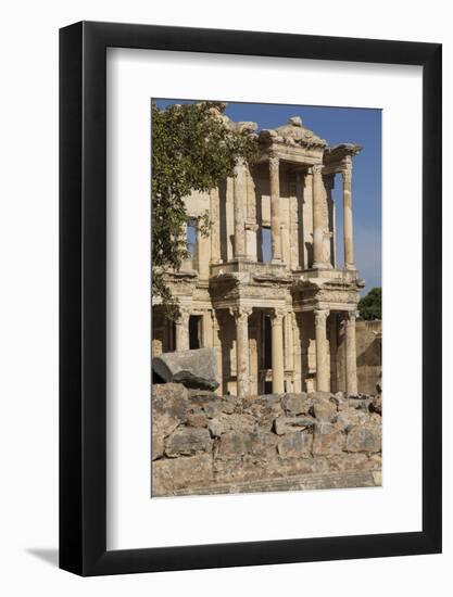 Turkey, Izmir, KUSAdasi, Ephesus. the Library of Ephesus-Emily Wilson-Framed Photographic Print