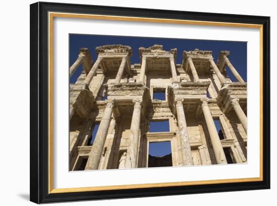 Turkey, Izmir, KUSAdasi, Ephesus. the Library of Ephesus-Emily Wilson-Framed Photographic Print