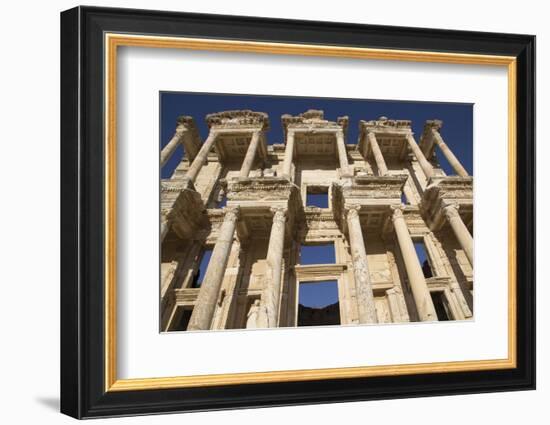Turkey, Izmir, KUSAdasi, Ephesus. the Library of Ephesus-Emily Wilson-Framed Photographic Print